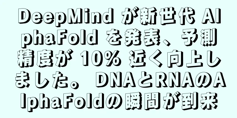 DeepMind が新世代 AlphaFold を発表、予測精度が 10% 近く向上しました。 DNAとRNAのAlphaFoldの瞬間が到来