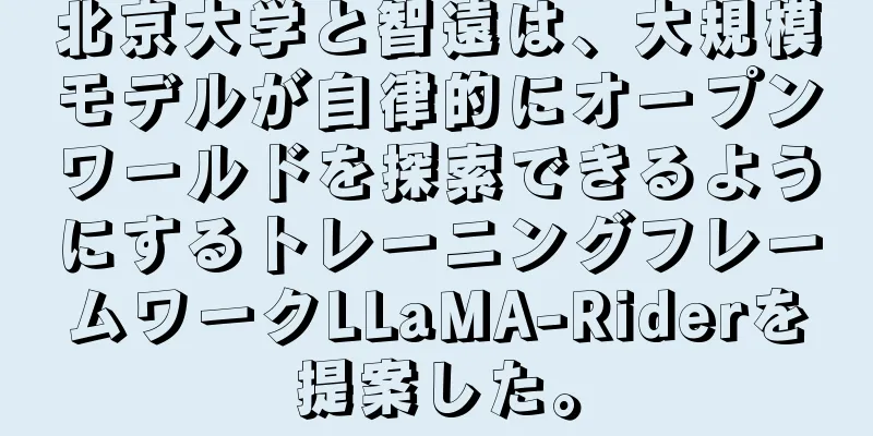 北京大学と智遠は、大規模モデルが自律的にオープンワールドを探索できるようにするトレーニングフレームワークLLaMA-Riderを提案した。