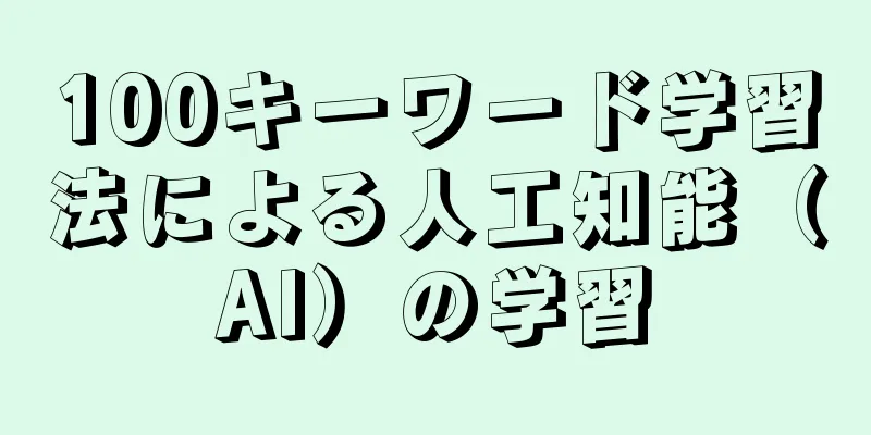 100キーワード学習法による人工知能（AI）の学習