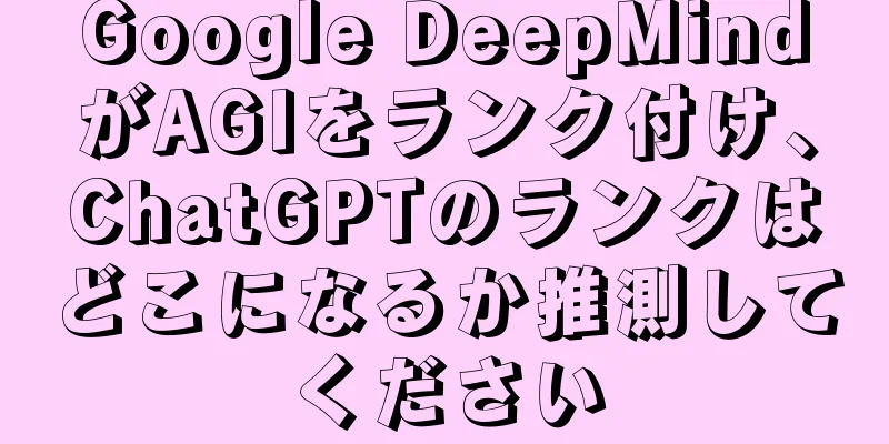 Google DeepMindがAGIをランク付け、ChatGPTのランクはどこになるか推測してください
