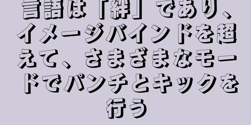 言語は「絆」であり、イメージバインドを超えて、さまざまなモードでパンチとキックを行う