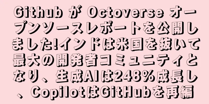 Github が Octoverse オープンソースレポートを公開しました!インドは米国を抜いて最大の開発者コミュニティとなり、生成AIは248％成長し、CopilotはGitHubを再編