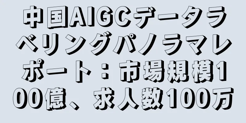 中国AIGCデータラベリングパノラマレポート：市場規模100億、求人数100万