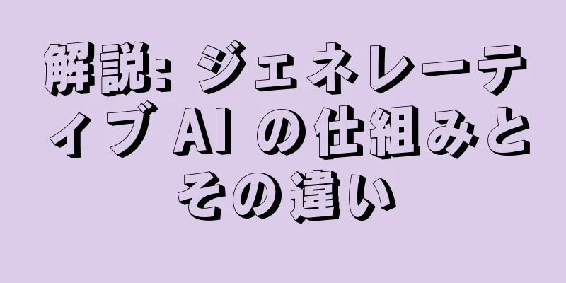 解説: ジェネレーティブ AI の仕組みとその違い