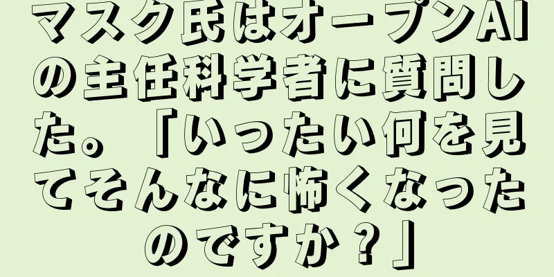 マスク氏はオープンAIの主任科学者に質問した。「いったい何を見てそんなに怖くなったのですか？」