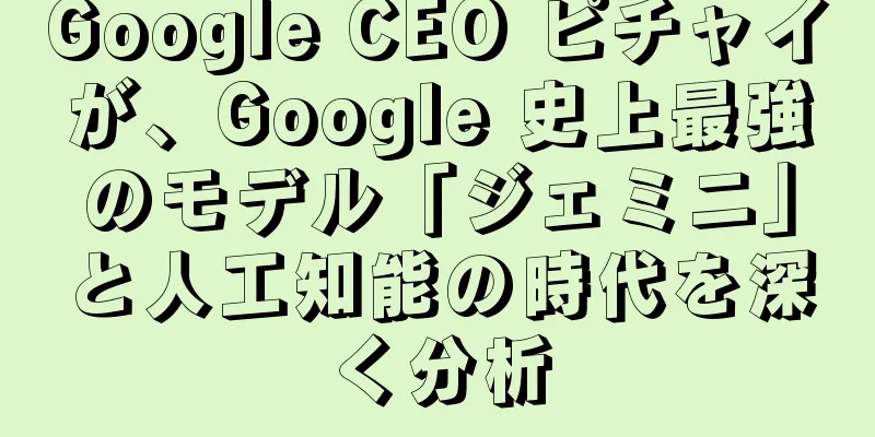 Google CEO ピチャイが、Google 史上最強のモデル「ジェミニ」と人工知能の時代を深く分析