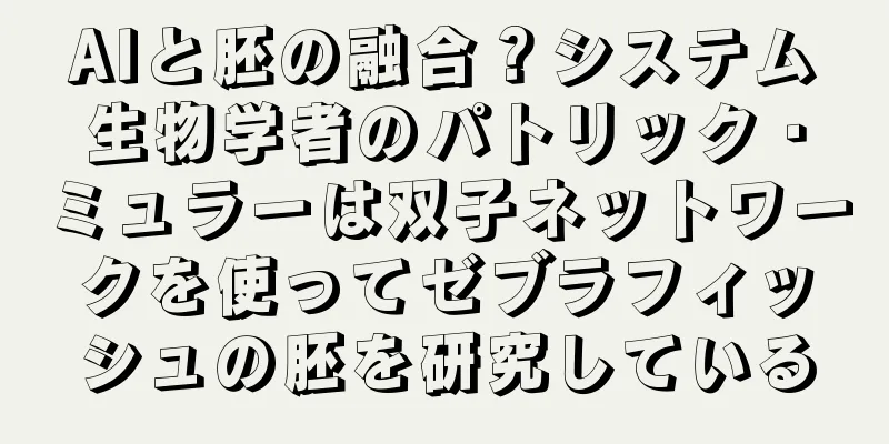 AIと胚の融合？システム生物学者のパトリック・ミュラーは双子ネットワークを使ってゼブラフィッシュの胚を研究している
