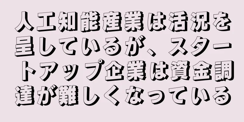 人工知能産業は活況を呈しているが、スタートアップ企業は資金調達が難しくなっている