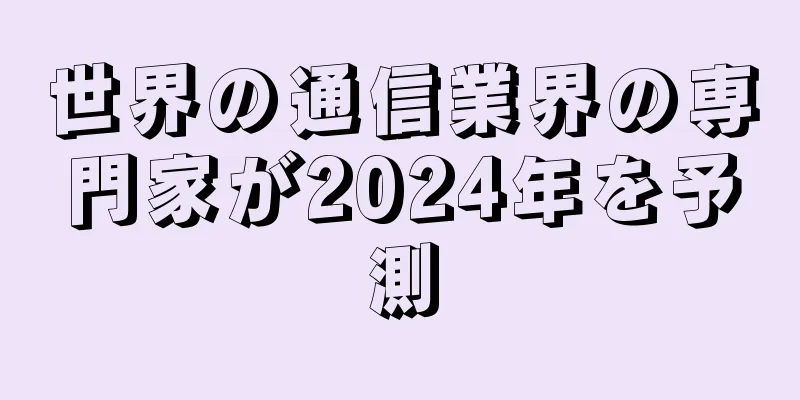 世界の通信業界の専門家が2024年を予測