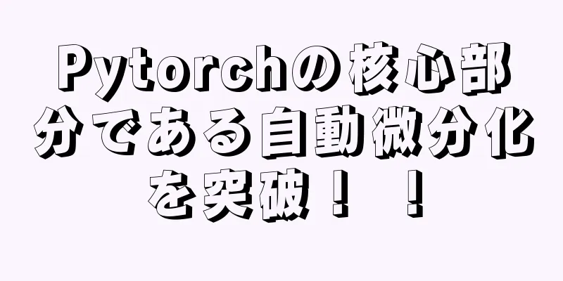 Pytorchの核心部分である自動微分化を突破！ ！