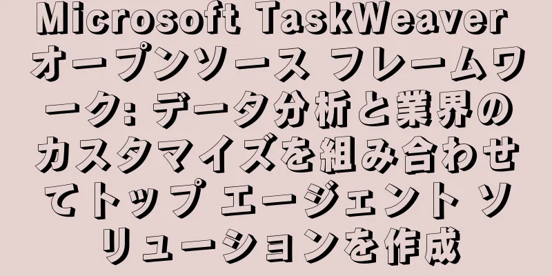 Microsoft TaskWeaver オープンソース フレームワーク: データ分析と業界のカスタマイズを組み合わせてトップ エージェント ソリューションを作成