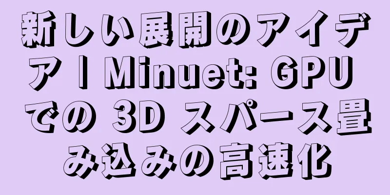 新しい展開のアイデア | Minuet: GPU での 3D スパース畳み込みの高速化