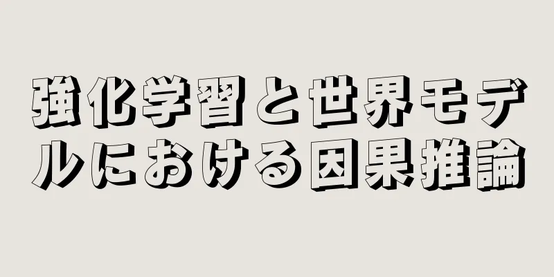 強化学習と世界モデルにおける因果推論