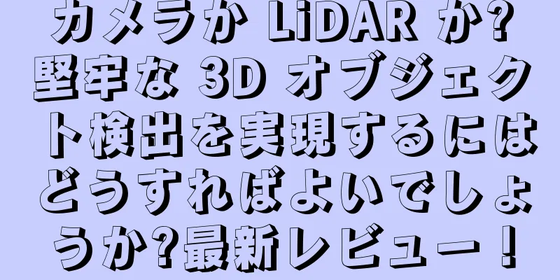 カメラか LiDAR か?堅牢な 3D オブジェクト検出を実現するにはどうすればよいでしょうか?最新レビュー！