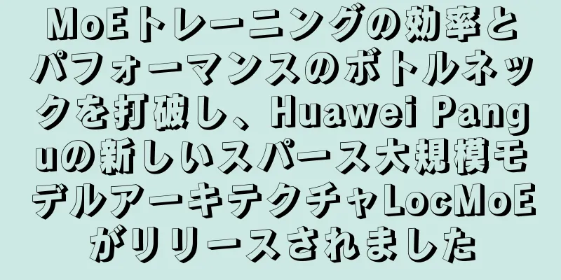 MoEトレーニングの効率とパフォーマンスのボトルネックを打破し、Huawei Panguの新しいスパース大規模モデルアーキテクチャLocMoEがリリースされました