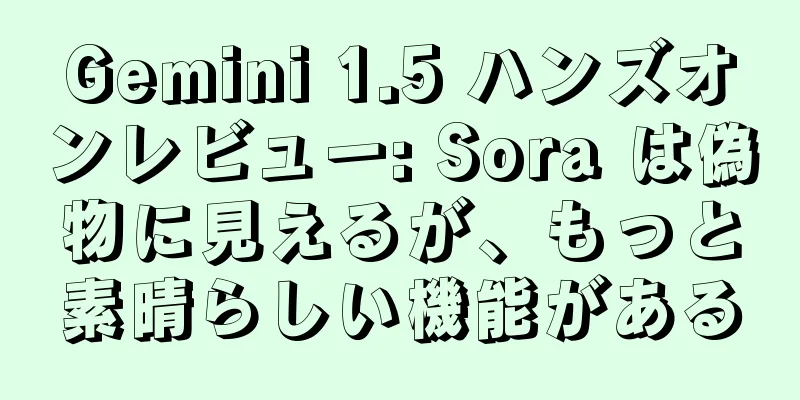 Gemini 1.5 ハンズオンレビュー: Sora は偽物に見えるが、もっと素晴らしい機能がある