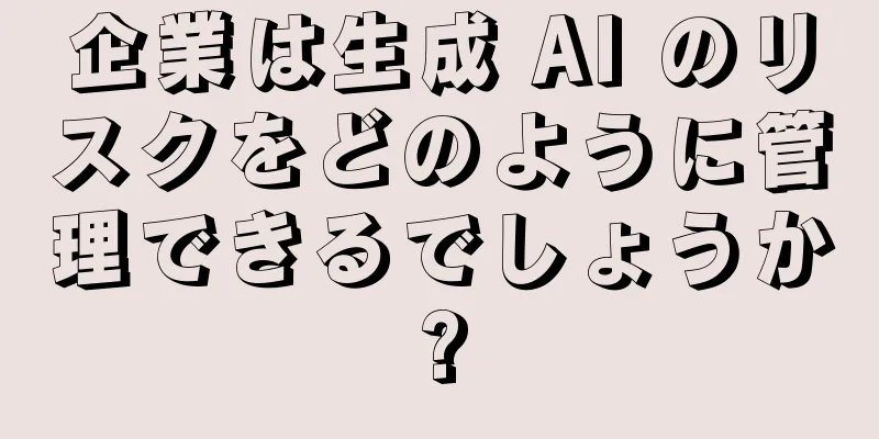 企業は生成 AI のリスクをどのように管理できるでしょうか?